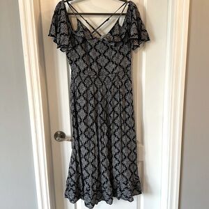 KUT Off Rhe Shoulder Midi Dress